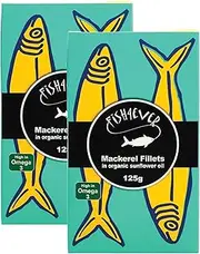 Fish 4 Ever Mackerel Fillets in Sunflower Oil 120 g, Blue