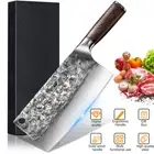 Serbian Forged Butcher Chef Knife Chopper Cleaver Stainless Steel Kitchen Knife