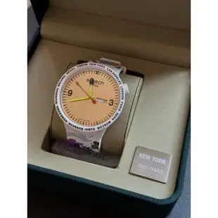 [9成新] A BATHING APE® x Swatch Bape 聯名New york手錶