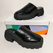 Katy Perry Geli Platform Combat Mules Size:11