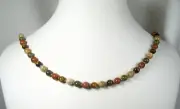 Lyn's Jewelry Jasper, Unakite, Tiger's Eye and Goldstone Necklace Gold 22"