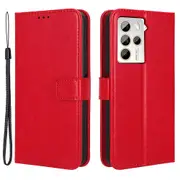 For HTC U23 Pro 5G Stand Wallet Crazy Horse Texture Flip Case PU Leather Phone Cover