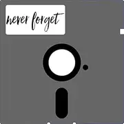 HZ Graphics Never Forget Floppy Disk 5.25" Diskette Nerd Geek Computer 1980S 80S 1990S 90S Retro Video Games Coder Coding Dedsign Vinyl Decal Wall Laptop Bumper Sticker 5"