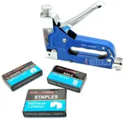 NEW 3 WAY STAPLER STAPLE GUN KIT - Upholstery Wood Ceiling - Case