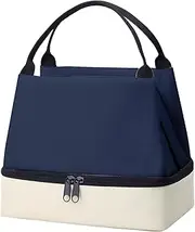 Linkidea Encrypted Oxford Cloth Lunch Bag, Large Capacity Reusable Insulated Lunch Bag for Picnic or Travel, Compatible with B.Box, Sunhanny, Pedeco, QQKO, Xgxn Lunch Box (Navy Blue)