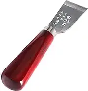 Wooden Handle Leather Cutting Knife - DIY Leathercraft Tool Shovel for Leather Working