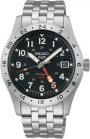 SEIKO SBSC011 SEIKO 5 Sports Field Sports GMT Mechanical Automatic Black 2024