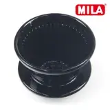 在飛比找遠傳friDay購物優惠-MILA 陶瓷蛋糕濾杯(咖啡濾杯)(適合1-4人)-黑+Ka