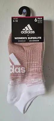 Adidas Women's 6-Pairs Superlite No Show Socks. (131).