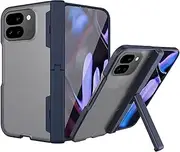 [NINKI] for Google Pixel 9 Pro Fold Case with Screen Protector & Magnetic Kickstand,Hinge Cover for Pixel Pro 9 Fold Case Clear, Pixel 9 Fold Pro Phone Case for Google Pixel 9 Pro Fold 5G Case Dark Blue