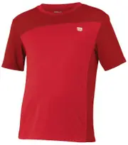 Wilson's B ProStaff Boys Crew T-Shirt Top Tennis Kids Childrens - Red