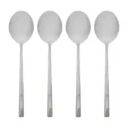 Argon Tableware Stainless Steel Dessert Spoons - 20cm - Pack of 4