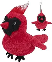 Flying Bird for Cats, Interactive Bird Cat Toy Chirping, Realistic Plush Doll Touch Activated, Pet Supplies Rechargeable for Kitten or Small Dogs