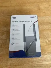 Wifi 6 Extender High Power Range Extender Model Y5 Boosts 5G Black