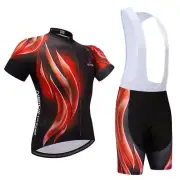 Men's Cycling Short Kit Bicycle Jersey Shirt and (Bib) Shorts Padded Coolmax Set