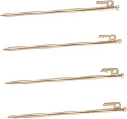GANAZONO 4pcs Tent Pegs Durable Ground Stakes for Camping Hiking Accessory Resistant Outdoor Tent Anchors Portable Design for Secure Setup