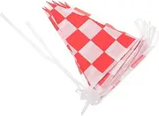Alipis Checkered Race Flags 1 String of Polyester Flags for Racing Car Parties Decorations and Events