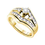 1/4CTW-Diamond CIARA RD-CENTER BRIDAL SET