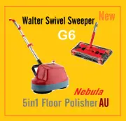 New 5 in1 Floor Polisher + Walter Swivel Sweeper G6 Package Sale