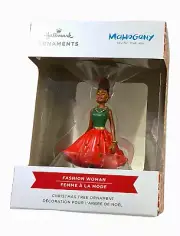 Hallmark Mahogany Fashion Woman Red Box 3" Diva Heels Christmas Ornament NIB