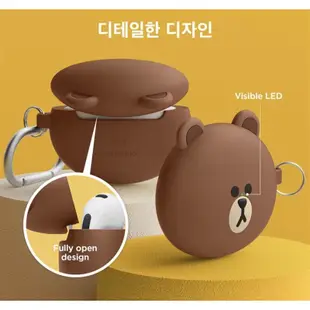 韓國代購 line friends elago 熊大 莎莉 Airpods3代 AirPods 耳機套 耳機保護套