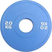Snblzhef Gym Micro-Type Plates Dumbbell Weight Plate Rubber Fractional Weight Plates Add-on Aperture 50.4mm 2.0KG