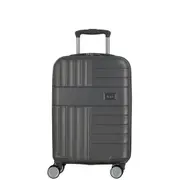 Rock Aspen Carry On Hardsided Suitcase - Charcoal