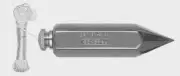 General Tools 8 oz. Steel PLUMB BOB 790-8 Hexagon Rust-Resistant Removable Cord
