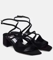 [Jimmy Choo] Jimmy Choo Azilia 45 suede sandals AU 5 black
