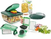 Genius Nicer Dicer Chef (15 Parts) | Fruit Cutter, Vegetable Cutter, Onion Cutter, Chopper, Vegetable Slicer, Mandolin
