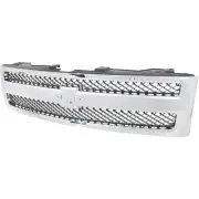 2007-13 Chevrolet Silverado 1500; Grill Assembly; Mesh Insert; Chrome/Textured (for: Chevrolet)
