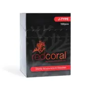 Red Coral Needles J-Type, High-Quality Acupuncture Needles for Painless Inser...