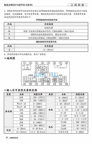 【現貨可開票】PID調節儀WP-D805B DS805B T805B-01 02 70 72-23 12 08-N HL