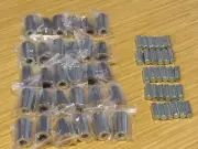 New longer Chrome aluminum Beer Tap Handle Ferrules & Hanger Bolts Bulk Lot 30