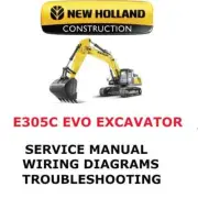 NEW HOLLAND E305C EVO CRAWLER EXCAVATOR MANUAL SHOP SERVICE REPAIR PDF