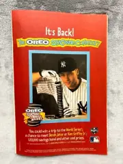 Rare Derek Jeter Oreo Stacking Contest Vintage Print Ad