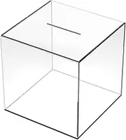 Kisangel Acrylic Piggy Bank Transparent Coin Box Clear Saving Pot for Coin Money Container,4.72X4.72X4.72in