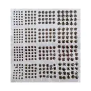 Pack of Mixed Size Fishing Lure Eyes Great for Craft and Fly Tying Use
