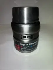 THERMOS Stainless Vacuum-Insulated Food Jar with Spoon, 16 Ounce NEW
