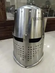 Medieval Knights Templar Crusader Armor Helmet Great Halloween Rustic Vintage
