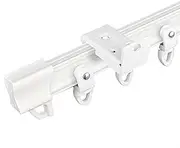 Silent Curtain Tracks Set, Ceiling Tracks For Curtains,Built-in Invisible Curtain Rail, Room Divider Curtain Rod, For Home, Office, Hospital, Hidden(Wall Mount,7m/23ft)
