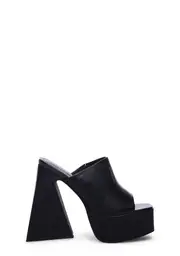 [Lemon Drop by Privileged] Caudillo Platform Heels - Black