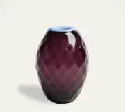 NEW in BOX! LA DOUBLEJ Misty Rainbow Mix in Murano Glass Baby Egg Vase reg $195