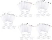 BESTOYARD 5sets Soap Bar Pouch Set Mesh Soap Bag for Body Cleansing Reusable Easy to Maintain 50pcs*5