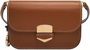 Fossil Women's Lennox Leather Large or Small Flap Crossbody Purse Handbag For Women