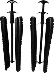 2X Plastic HomeSupport 40cm Long Black
