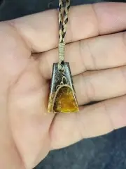 Toki, Adze, Koru, Maori, Hawaiian, Polynesian, Pendant. Ammonite
