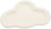 [EXQUIMEUBLE] Cute Cloud Shaped Ceramic Jewelry Tray Decorative Plate for Keys Rings Trinkets Stylish and Bathroom Decor Versatile Storage for Accessories