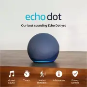 Echo Dot (5Th Gen, 2022 Release) | Smart Speaker with Alexa | Deep Sea Blue