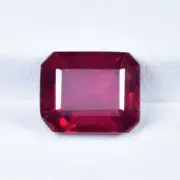5.98 Cts Fine Luster Pinkish Red Natural Ruby Octagon....!!!!